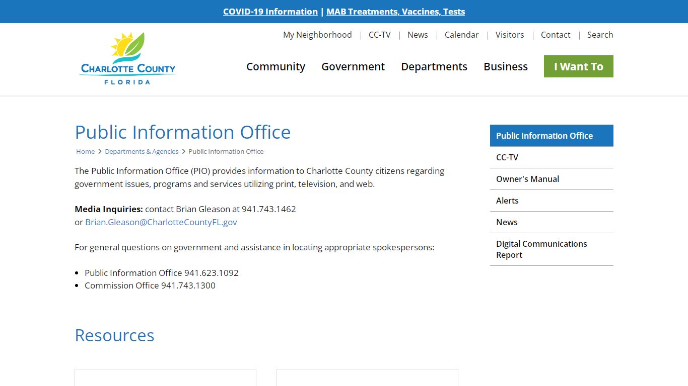 Public Information Office | Charlotte County, FL